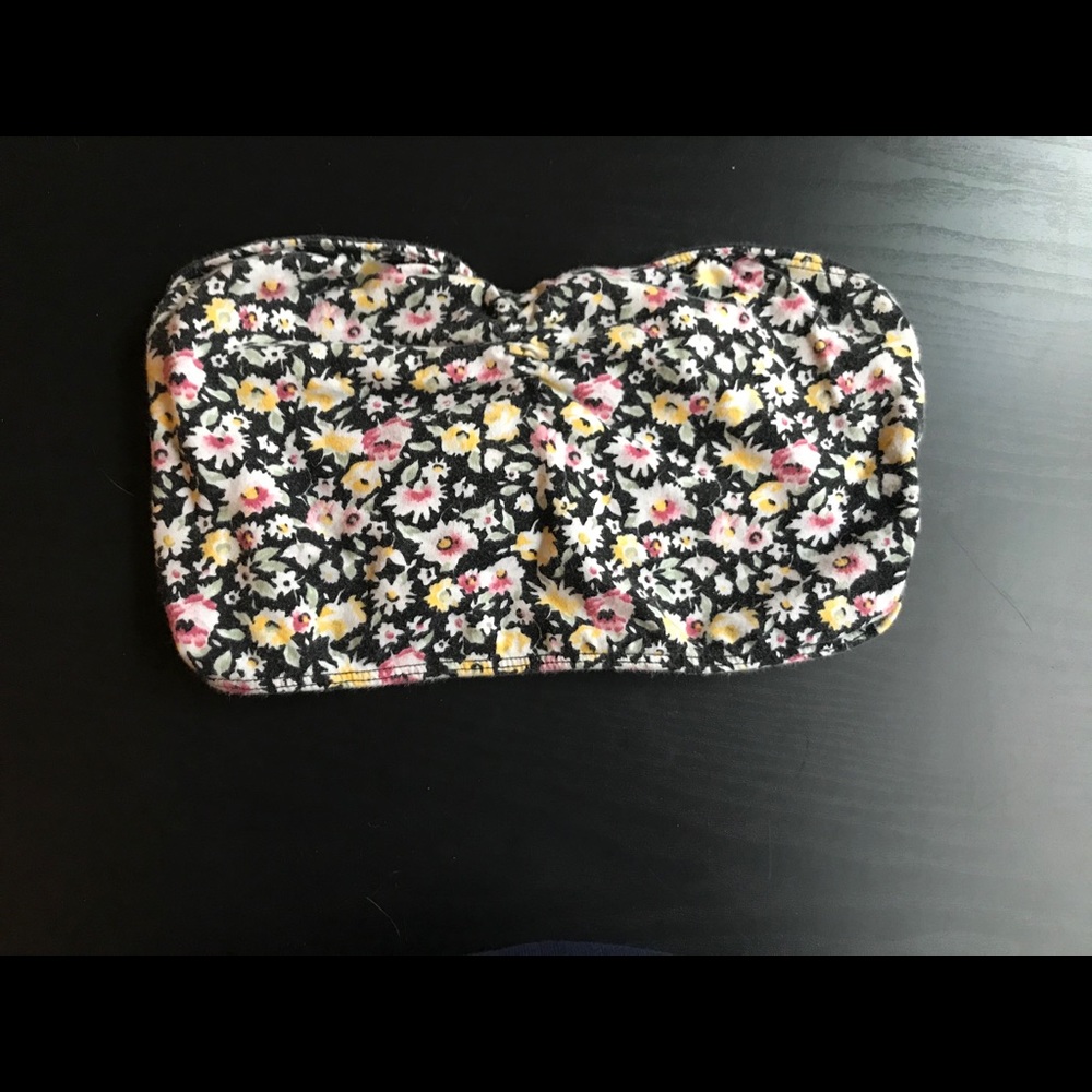 Floral bandeau bralette
